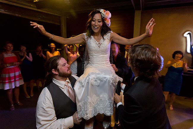 Wedding at a vinery