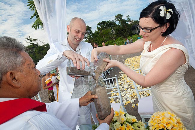 Beach wedding Bali