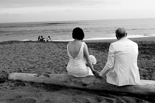 Beach wedding Bali