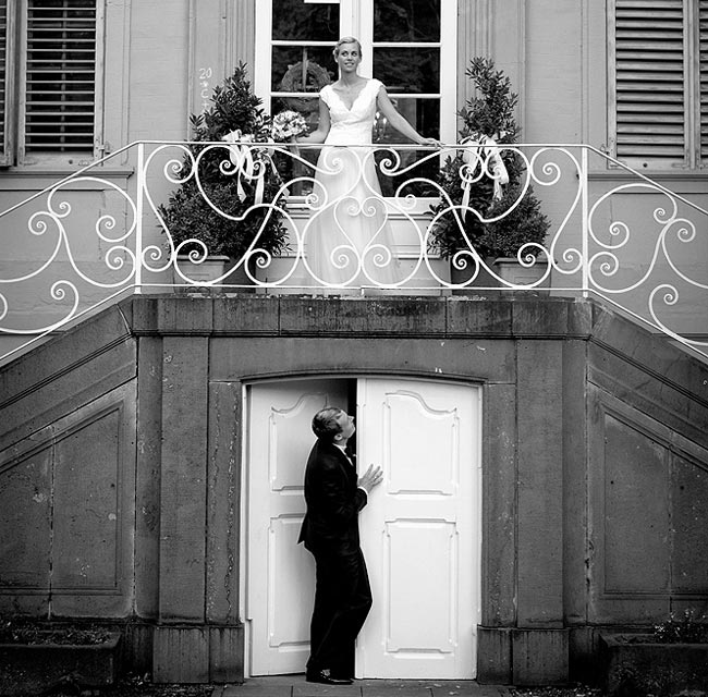 Black & white wedding